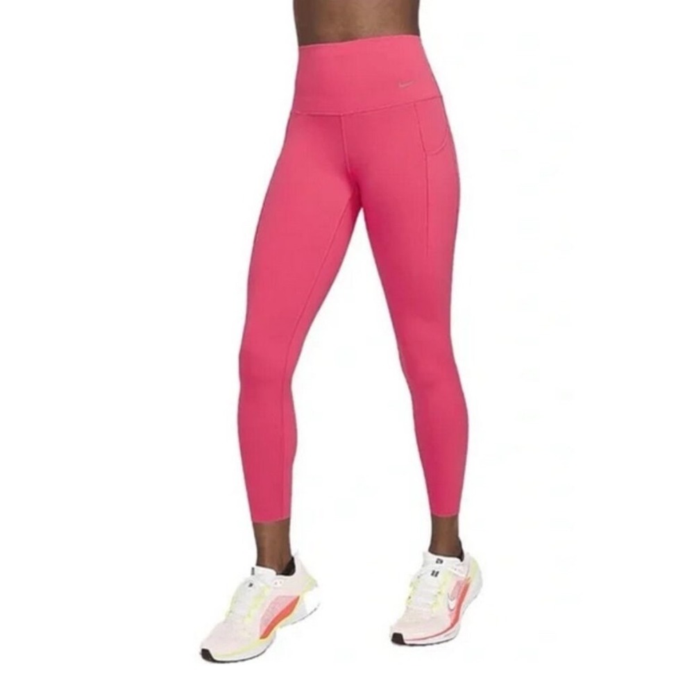 Nike Dri-Fit Universa Pink High Waisted Pocket Leggings Women's Medium